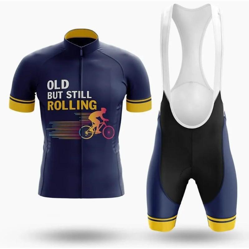 Mens Cycling Jersey Shorts Set Quick-Dry Breathable Bike Outfit Customizable Design