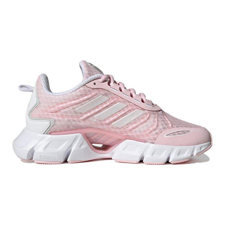 adidas Детские низкие беговые кроссовки Climacool Fabric Breeze, розово-белые, модель GZ4019