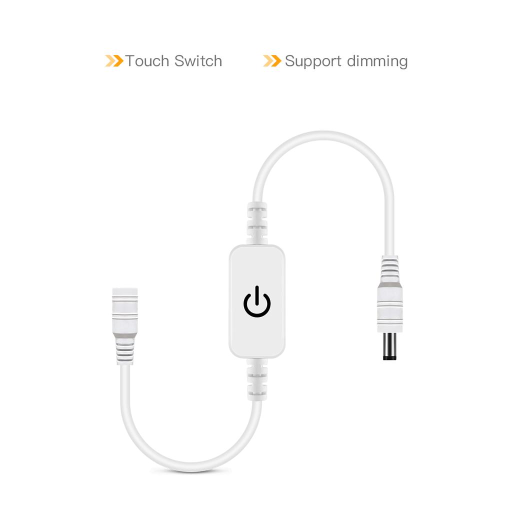 DC 12V-24V 4A Touch Sensor Light Dimmer Switch Controller Brightness Stepless Dimmable Touch Dimmer For LED Strip Light