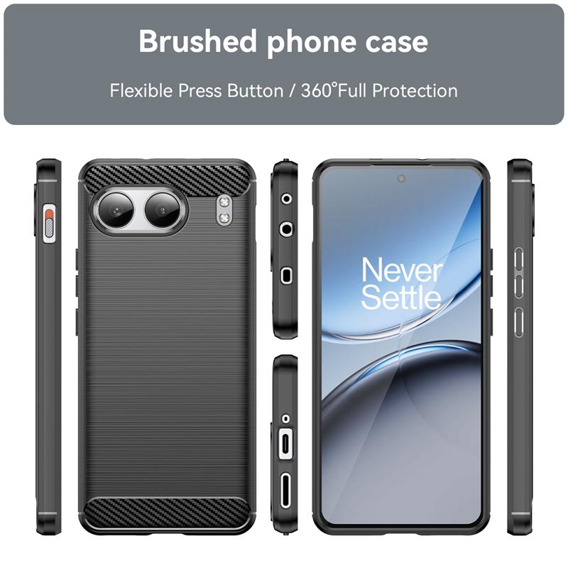 Для Чехла OnePlus Nord 4 Чехол Для Oneplus Nord 4 Capas Новый Телефон Бампер Задняя Броня Углеродное Волокно Мягкий ТПУ OnePlus Nord 4 Fundas