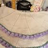 Fashion Knitted Flower Blanket Finished Flower Hugging Blanket Orchid Nap Blanket  Mother's Day