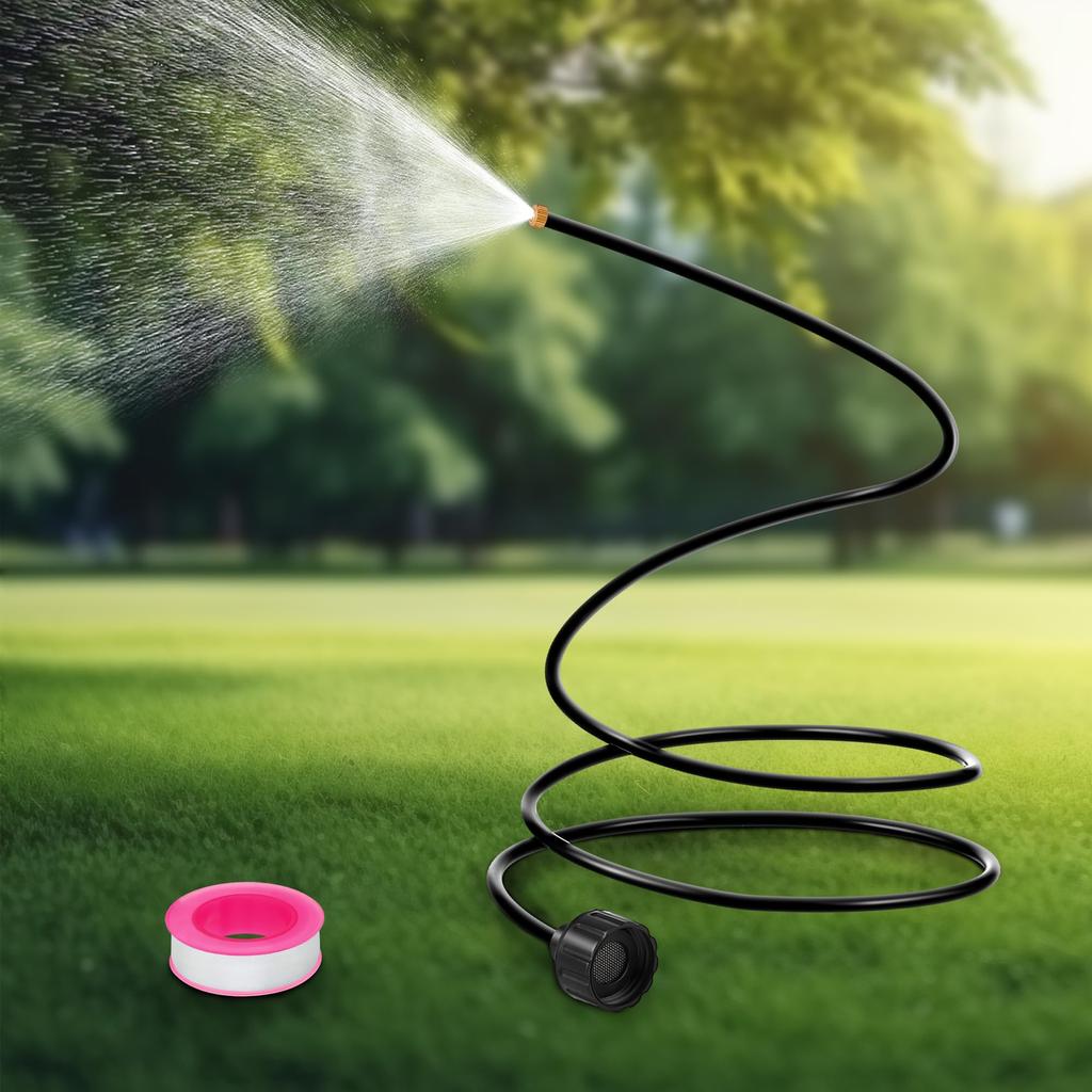 Outside Patio Hose Misters 1.5M Adjustable Standing Mister Portable Misters Cooling System Flexible Misting Garden Sprinklers
