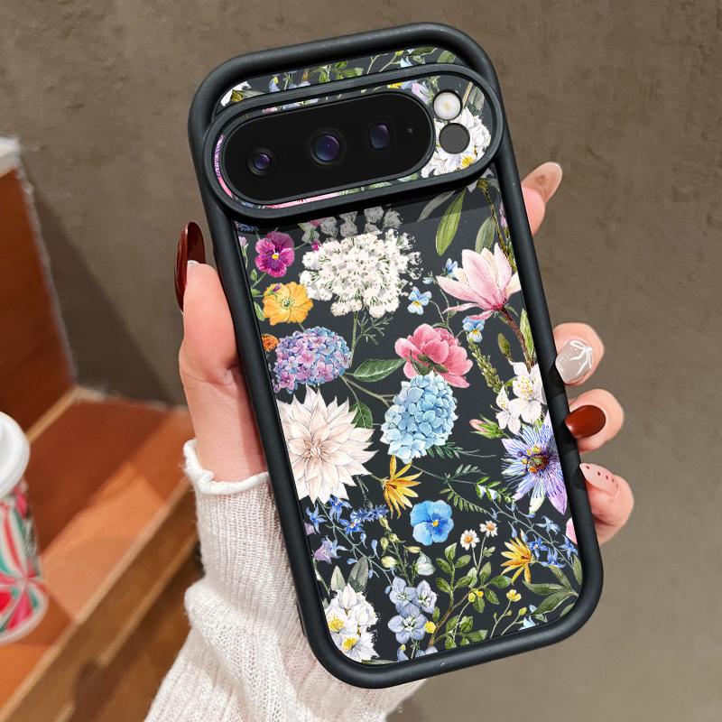 Модный мягкий чехол для телефона TPU с цветочным узором для Google Pixel 9 Pro XL 8 Pro 8A, защитный матовый противоударный бампер