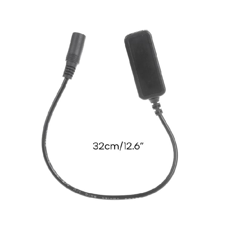 Кабель питания и зарядки 5.5x2.1 мм (мама) на USB Type A, 6V-30V на 5V для динамика