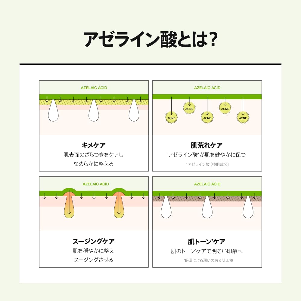 ANUA Azelaic Acid 15 Intense Calming Serum Mask Pack Face Mask for Sebum and Pore For and Oily Daily (7 Sheets) Oil-Moisture Balance, Control, Care.