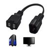 Male To Female Power Cable IEC320 C14 To Nema 5-15R 2Pin Extension Cord for C14 To US Standard 2-Hole Product Use
