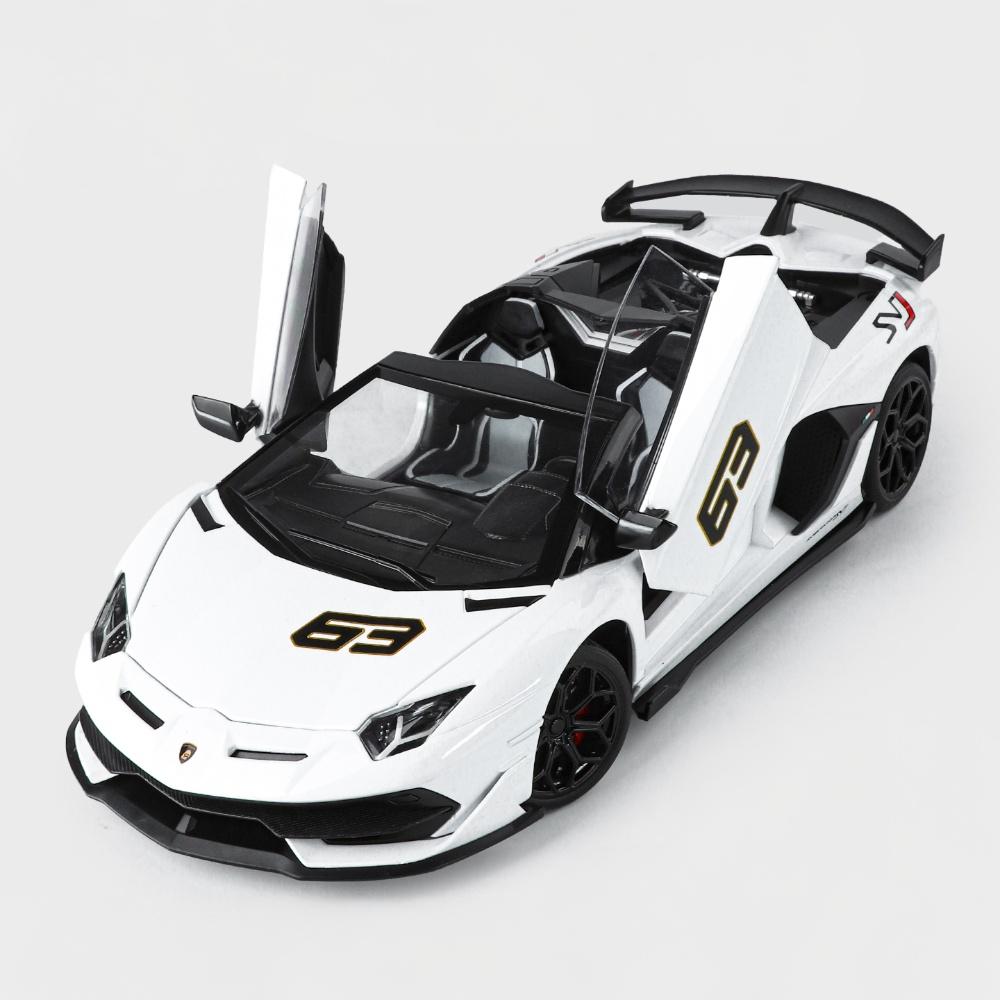 1:18 Lamborghini Aventador SVJ63 Съемная версия-кабриолет Суперкар Сплав Металл Литье под давлением Модель Машина Украшение Орнамент Хобби
