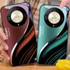 Темно-синий чехол из закаленного стекла для телефона Fashion For Honor Magic 6 50 70 90 Lite X7b 200 Pro Nova 10 Nova 5T X6 P30 Pura 70 Ultra