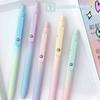 5 Pcs/Set Aurora Gradient Colour Gel Pens 0.5Mm Black Quick Dry Smooth Gel Ink Pen For School Student Writing Stationery