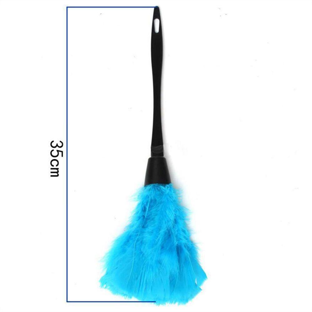 New Portable Anti-static Home Cleaning Plastic Handle Turkey Feather Duster Cleaner