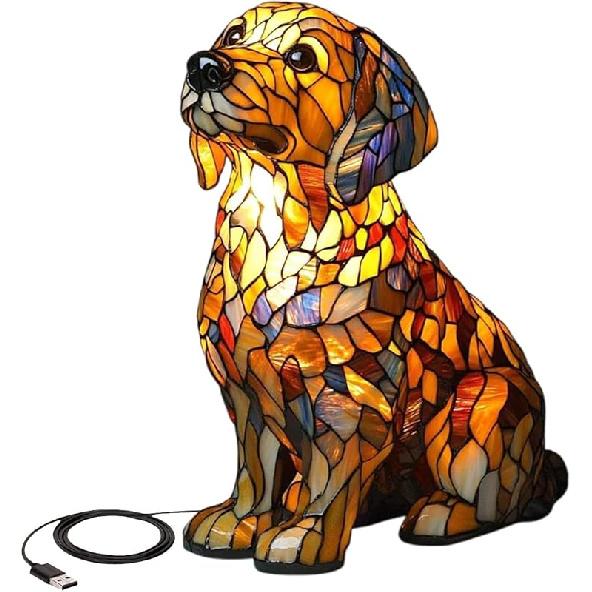 Ночной светильник с изображением собак, окрашенный в смоляной цвет, французский бульдог, настольная лампа, милые светодиодные настольные лампы для собак, винтажный ночник с изображением животных, красочный столик для собак