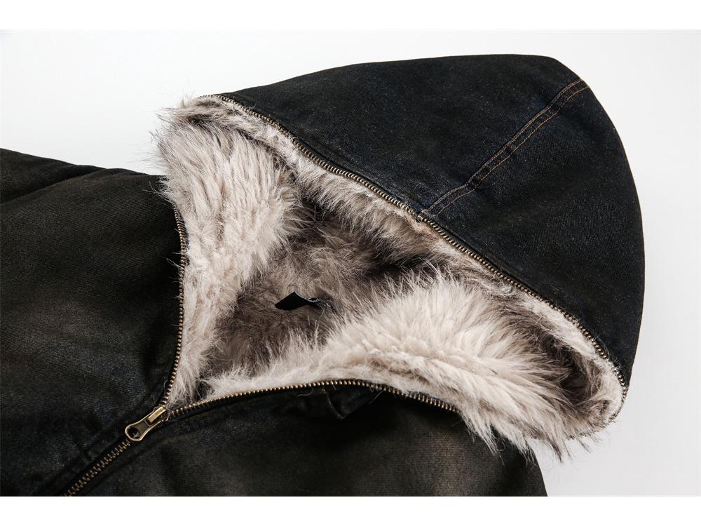 Men's Trendy Hooded Winter Outerwear with Pocket Details