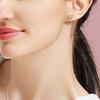 Pandora 925 Sterling Silver Stud Earrings Women's Silver 297127CZ