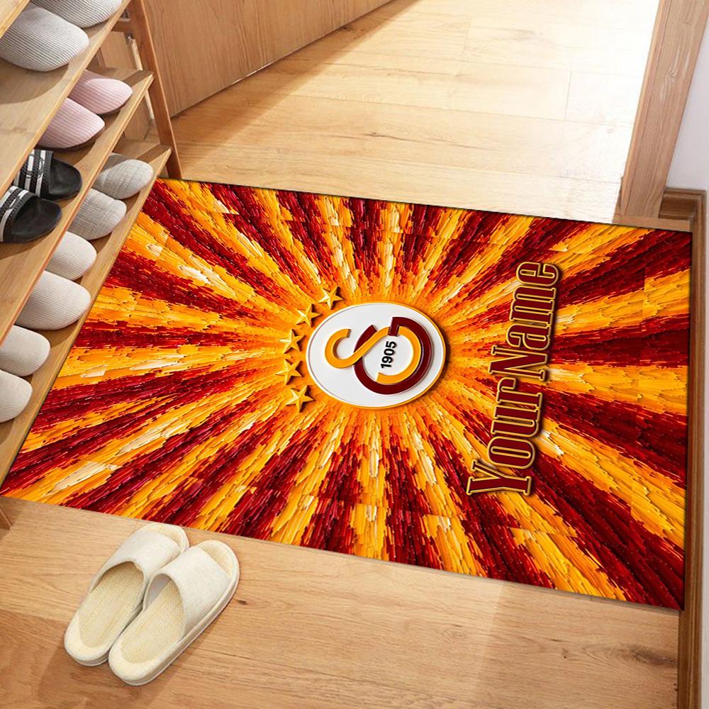 Galatasaray Customized Name Area Rug Suitable For Playrooms Kitchen Outdoor Decorate Room Antislip Carpet Anime Office Decor Spiritual Gift