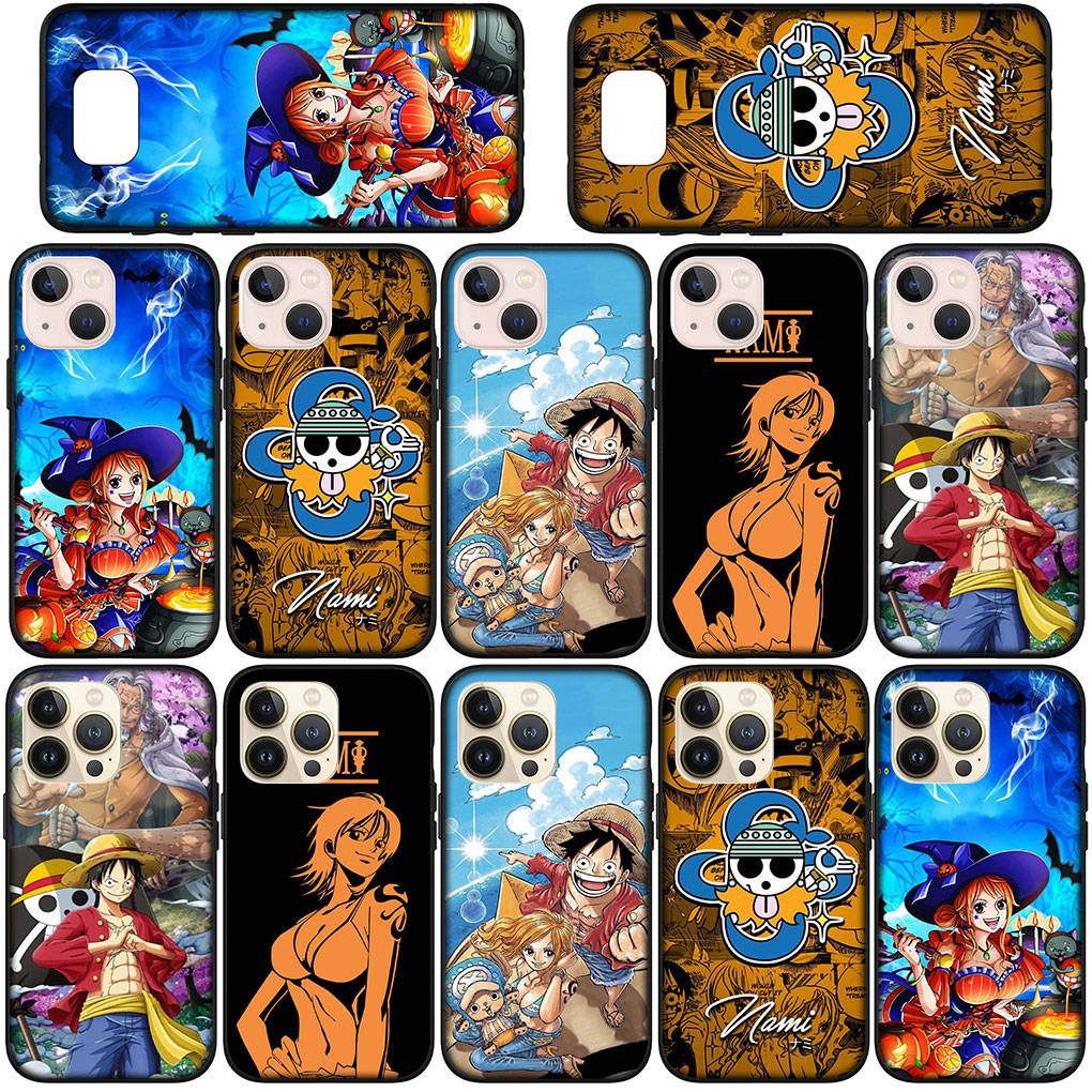 Чехол для телефона Samsung Galaxy S25 S24 S23 iPhone 16 15 Xiaomi Redmi Note 14 13 12 16E 11 Pro Max XR OPPO Moto Huawei Nami Poster Luffy One Piece Cover
