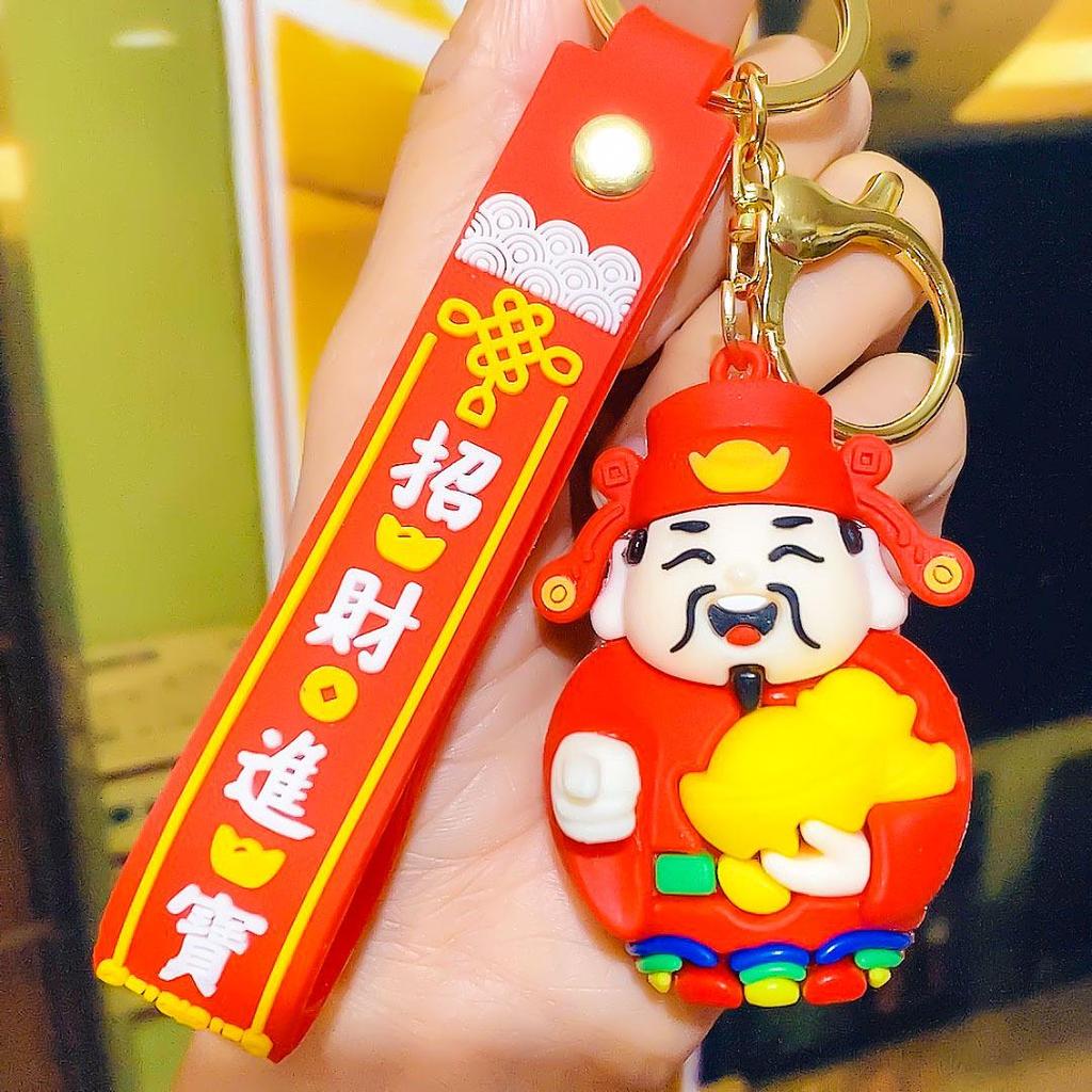 Брелок Бог Богатства: Новогодний автомобильный брелок с предсказанием и маленькая подвеска в подарок