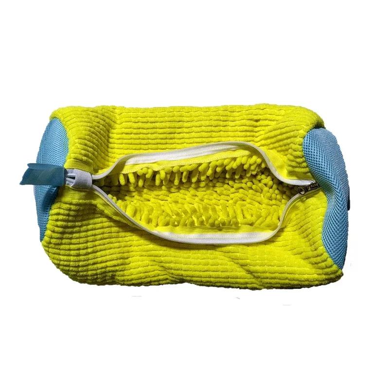 1pc Washing Shoes Bag Cotton Laundry Fluffy Fibers Easily Remove Dirt Washing Bags Anti-Deformation Shoes Clothes Organizer