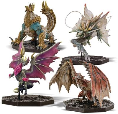 CAPCOM Monster Hunter FIGURE BUILDER CUBE MONSTER HUNTER 4 body set BOX Изготовлен из ПВХ, АБС (Лиореус/Дзинуга/Мэл Зена/Аматсумагацучи)
