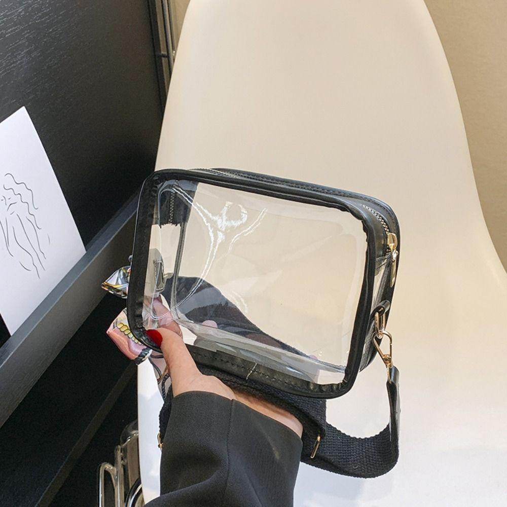 Прозрачная сумка-кроссбоди из желе, сумка для хранения, прозрачная сумочка, ПВХ, сумка через плечо, для улицы