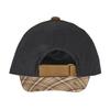 MIKI HOUSE UV Solid Check Boys and Size L Cap, Protection, Color, Logo, Pattern, Girls, Baby, Kids, Children's Clothing, (52-54cm), Black, 10-9124-681