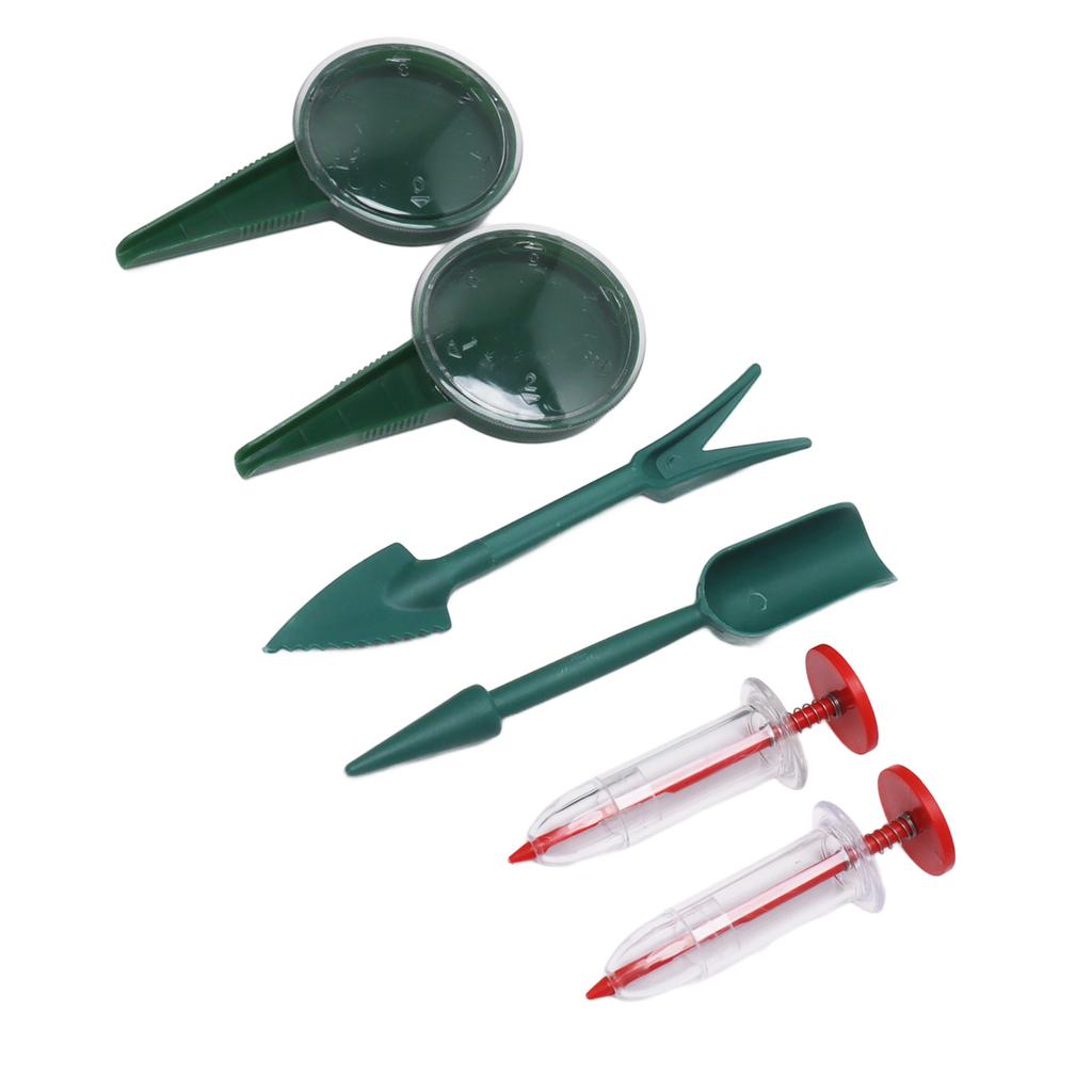 6 Piece Set Mini Sowing Seed Dispenser Portable Handheld Seed Spreader Tool for Carrot Lettuce
