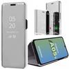 Case for Samsung Galaxy A05s - BOOLING - Silver - Shockproof Protection - Mirror Effect - Stand Function