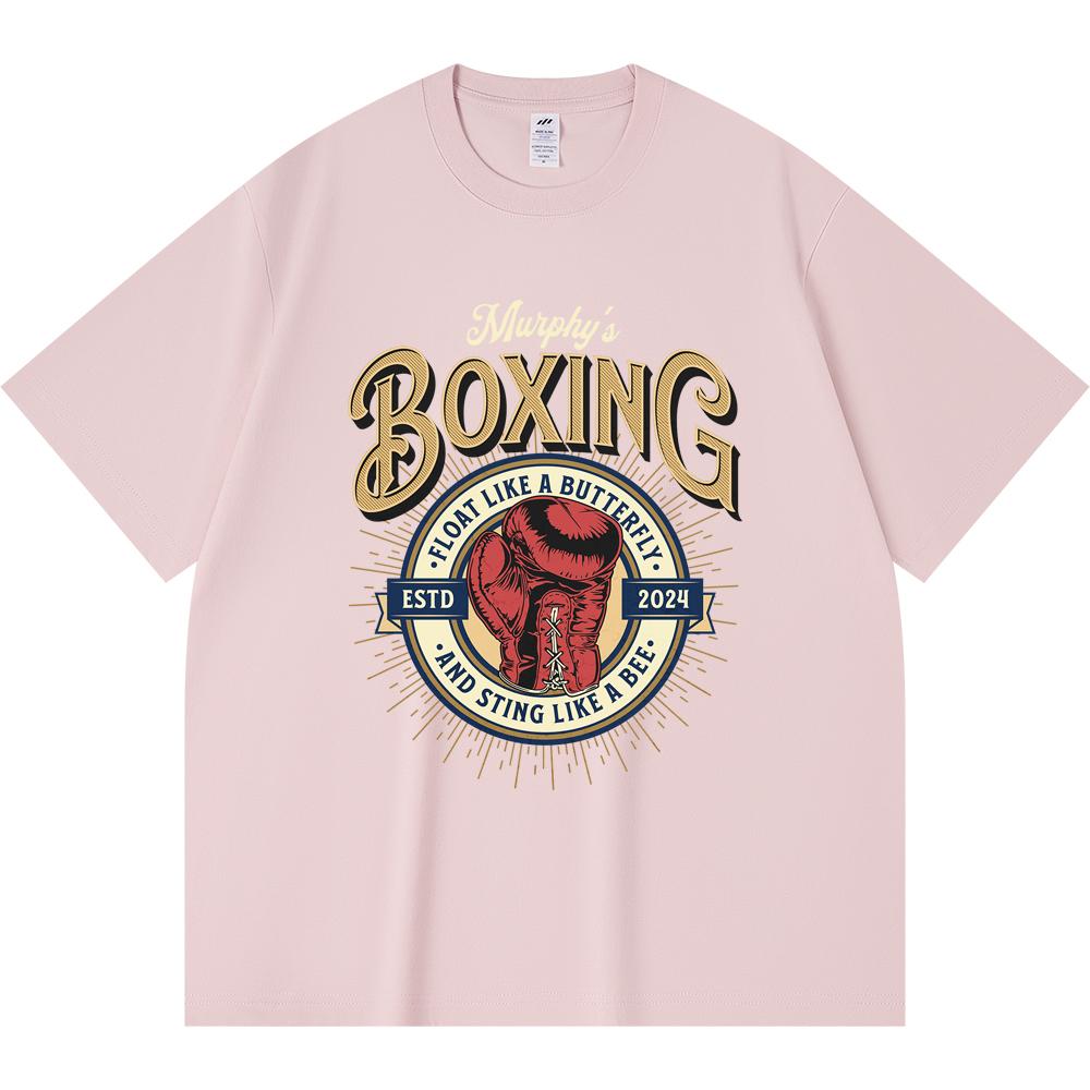 Футболка из 100% хлопка плотностью 230 г/м2, футболки Murphys Boxing Sports Print Tees, забавная футболка из чесаного хлопка в стиле Харадзюку