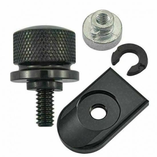 Black Fender Rear Seat Bolt Base Screw Fit For Harley Dyna Touring Softail 86~22