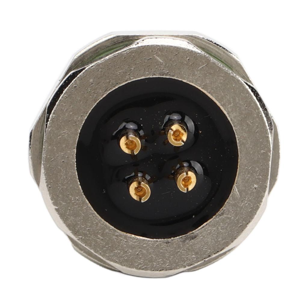 4 шт. M12 Авиационный 4-контактный штекер типа A 4 контакта гнездо панельный электронный штекер разъем для датчиков исполнительных механизмов