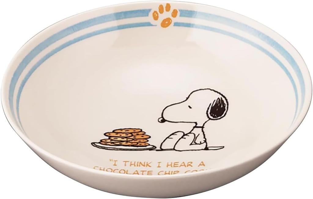 PEANUTS Snoopy Trio Bowl Set Curry Soup and Salad 17cm Diameter x Depth Microwave and Dishwasher Mino Yamaka Made in Recycled Tableware for SDG (3