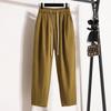 Женские повседневные свободные брюки больших размеров на весну и осень, брюки с высокой талией