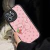 Мультяшная Девочка S-Клубника S-Клубничный Торт Для IPhone 16 15 14 13 12 11 Pro Max Plus Ударопрочный Кожаный Мягкий Чехол для Телефона
