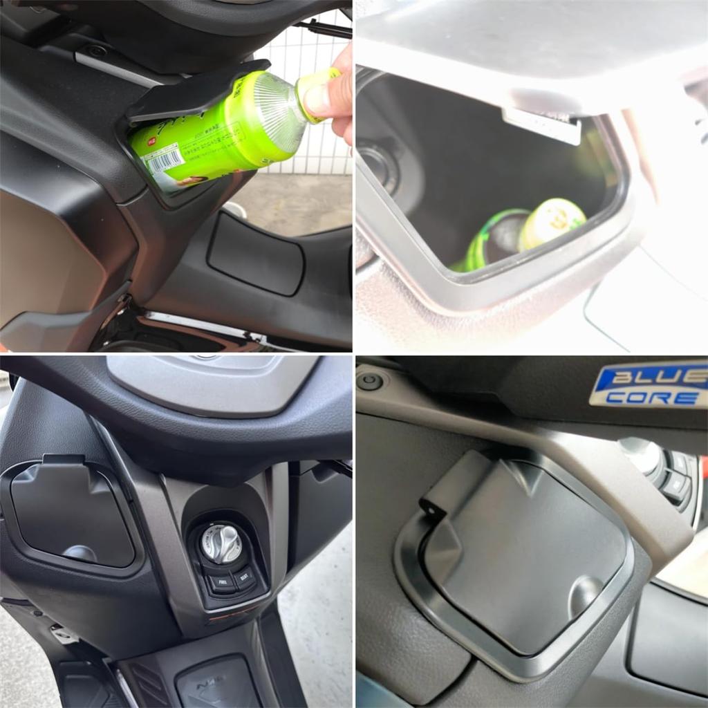 Боковой карман для мотоцикла ABS, применимый для YAMAHANmaxV2NMAX125NMAX155 2020-2023, чехол для мотоцикла, зарядное устройство, водонепроницаемая крышка, боковая крышка аккумулятора, ящик для инструментов