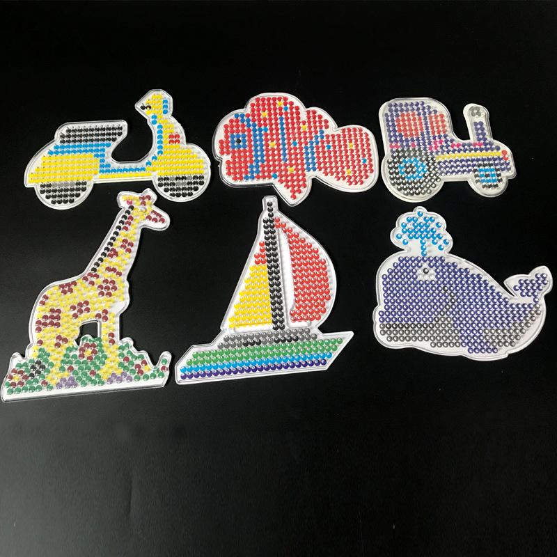 Экологичный шаблон из 5мм бусин Perler: Детская развивающая доска-пазл для самостоятельной сборки