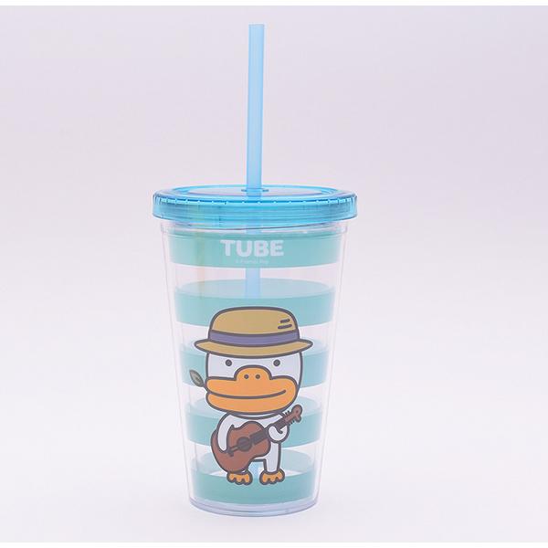 Lilpang Kakao Friends Tritan Ice Tumbler, тюбик, 480 мл, 1 шт., Лучший персонаж Кореи