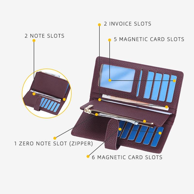 Baellerry Женские модные длинные кошельки из искусственной кожи, сумки с держателем для карт для дам, кошелек на молнии, кошелек для монет