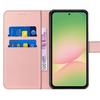 Protective Case - BOOLING - for Samsung Galaxy A56 5G - Shockproof - Pink PU Leather - Stand Function