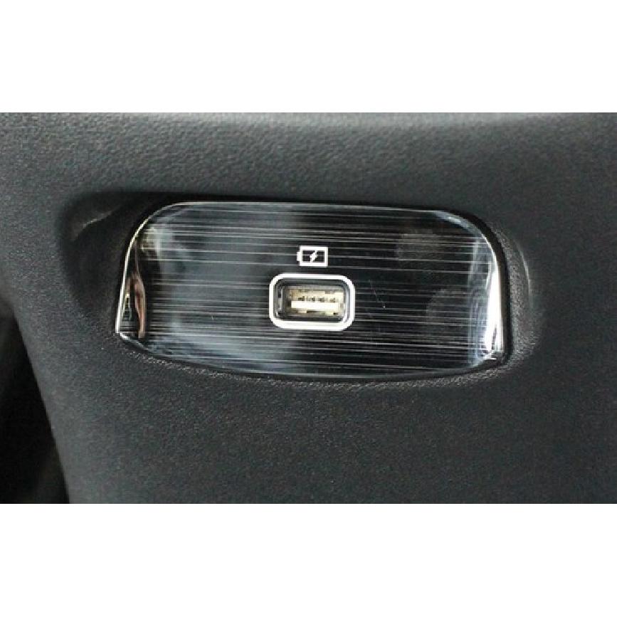 Для Hyundai Elantra 2021-2023 Стальной Черный Задняя USB-розетка Накладка-переключатель 1 шт.