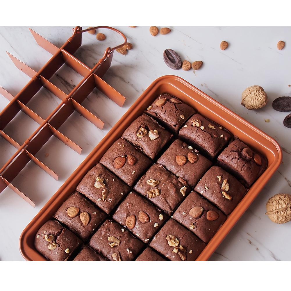 18 Cavity Cake Pan Non-Stick Square Shape Bread Mold Pan Stainless steel Baking Tools Professional Bakeware