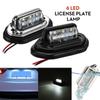 Auto Car 12V-24V Tail Rear 6LED Number License Plate Light Truck Lorry License Plate Lamp