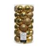 Christmas Baubles Decoris 37 Pieces Gold Golden Ø 6 Cm