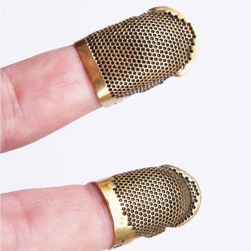 Наперсток для шитья, защитное кольцо для пальцев, игла для работы, металлический латунный наперсток