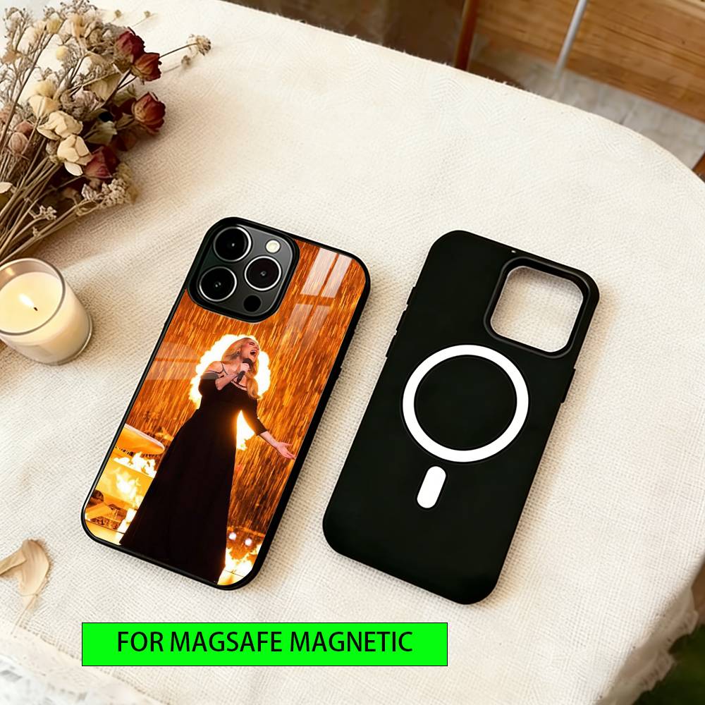 Adele Adkins singer Phone Case For iPhone17,16,15,14,13,12,11 Plus,Pro Magnetic with Magsafe Wireless Charging