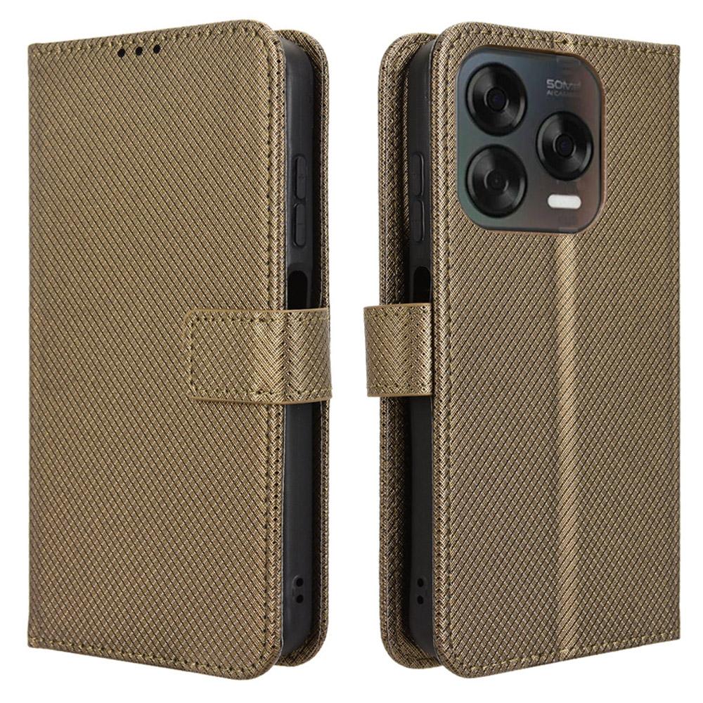 Чехол для телефона для ZTE Blade V70 Design/Nubia V70 Design/Blade V70 Vita из искусственной кожи с ромбовидной текстурой, чехол-кошелек