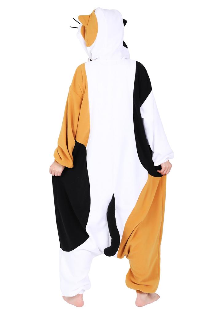 SAZAC Calico Cat Kigurumi, Adult Fleece, Animal, 2872
