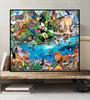 Diamants Painting Animals Zoo Full Drills Diamond Painting Rhinestone Mosaic Diamond Panda Lion Dolphin 3d Cross Stitch