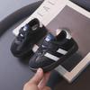 2024 Spring/Autumn Toddler Shoes for Boys & Girls (1-2 Years) - Leather, Sporty Small White Sneakers
