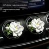 Gardenia Car Fragrance Diffuser Stone Car Air Conditioning Vent Decoration Car Perfume for Women Car Interior Ornament