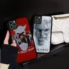 Фильм ужасов Черный P-Телефон для iPhone 11 12 13 14 15 16 17 Pro Max Plus Ударопрочные задние чехлы для телефона из ТПУ+ПК