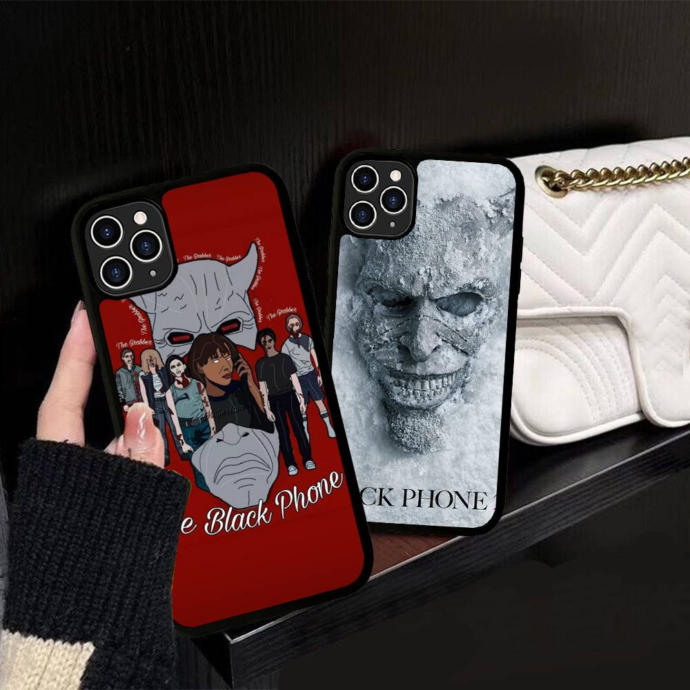 Фильм ужасов Черный P-Телефон для iPhone 11 12 13 14 15 16 17 Pro Max Plus Ударопрочные задние чехлы для телефона из ТПУ+ПК